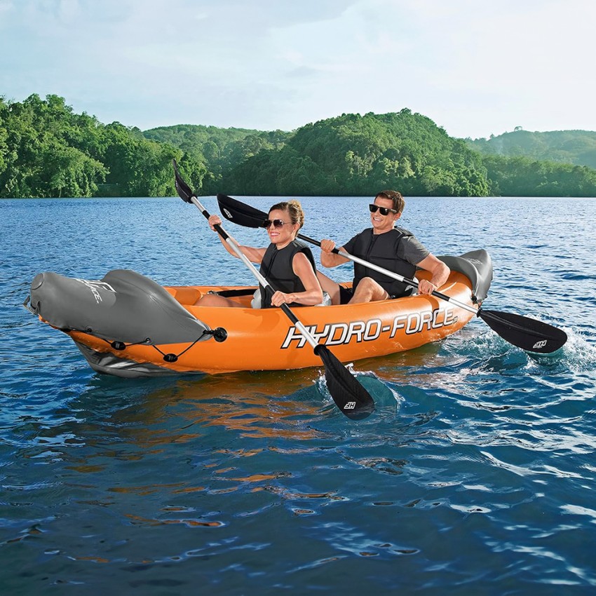  Bestway: Kajak Kanu Aufblasbar Lite Rapid Hydro-Force für 2 Personen 