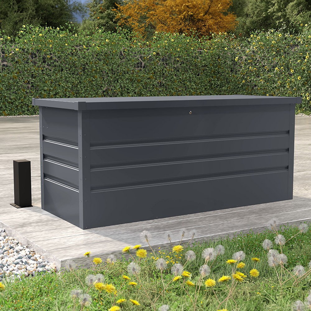 Auflagenbox Gartenbox 165x69x62cm aus Stahl Innsbruck