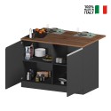 Insel für moderne Küche mit 2 Türen Holztisch 125x90x90cm Deer Modell