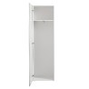 Design-Kleiderschrank mit Regal und Kleiderstange, Hochglanz Weiß, Onda Wardrobe Sales