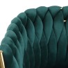 Design-Sessel aus Samt mit goldenen Beinen und Armlehnen Versailles 