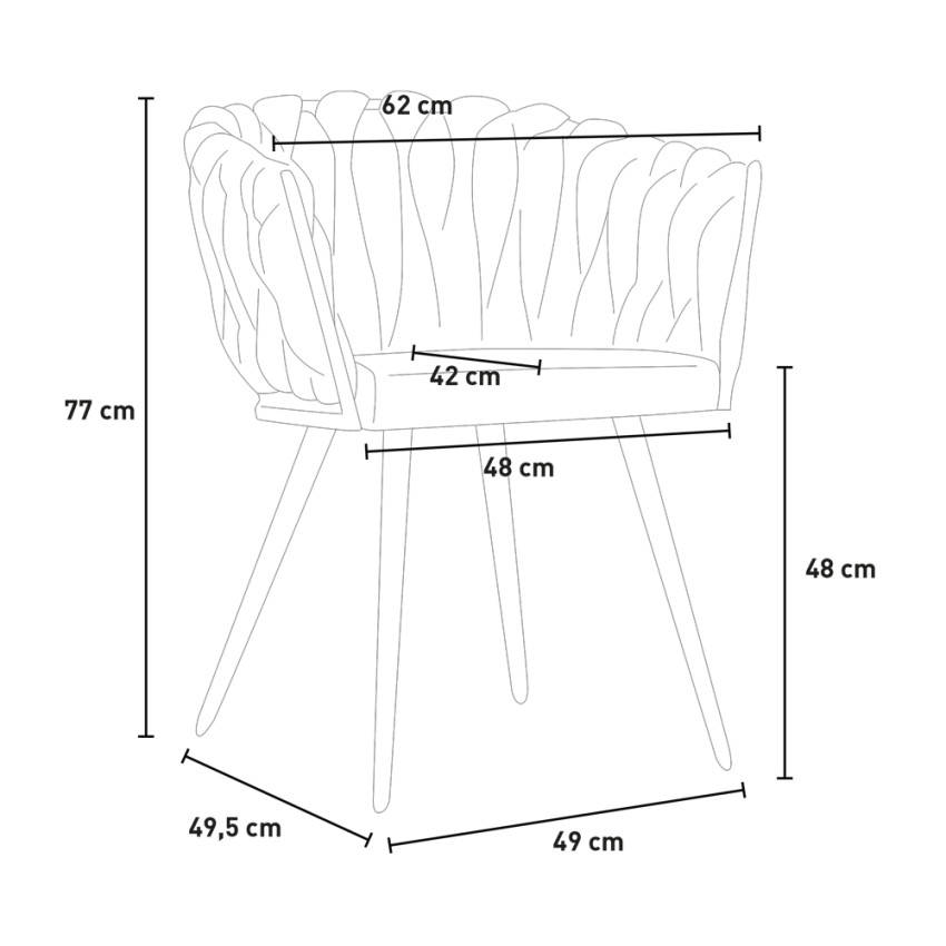 Sessel Stuhl Samt Design Mit Armlehnen Küche Wohnzimmer Chantilly