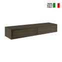 Wandregal mit 2 Schubladen Wohnzimmer modernes Design Domino Maxi 