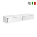 Wandregal mit 2 Schubladen Wohnzimmer modernes Design Domino Maxi 