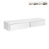 Wandregal mit 2 Schubladen Wohnzimmer modernes Design Domino Maxi Maße