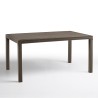 Gartentisch im Freien 150x90cm aus Rattan-Polypropylen Houston Kauf