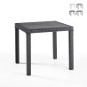 Quadratischer Tisch 80x80cm für den Garten im Freien aus Polypropylen-Rattan Dallas Verkauf