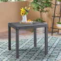 Quadratischer Tisch 80x80cm für den Garten im Freien aus Polypropylen-Rattan Dallas Katalog