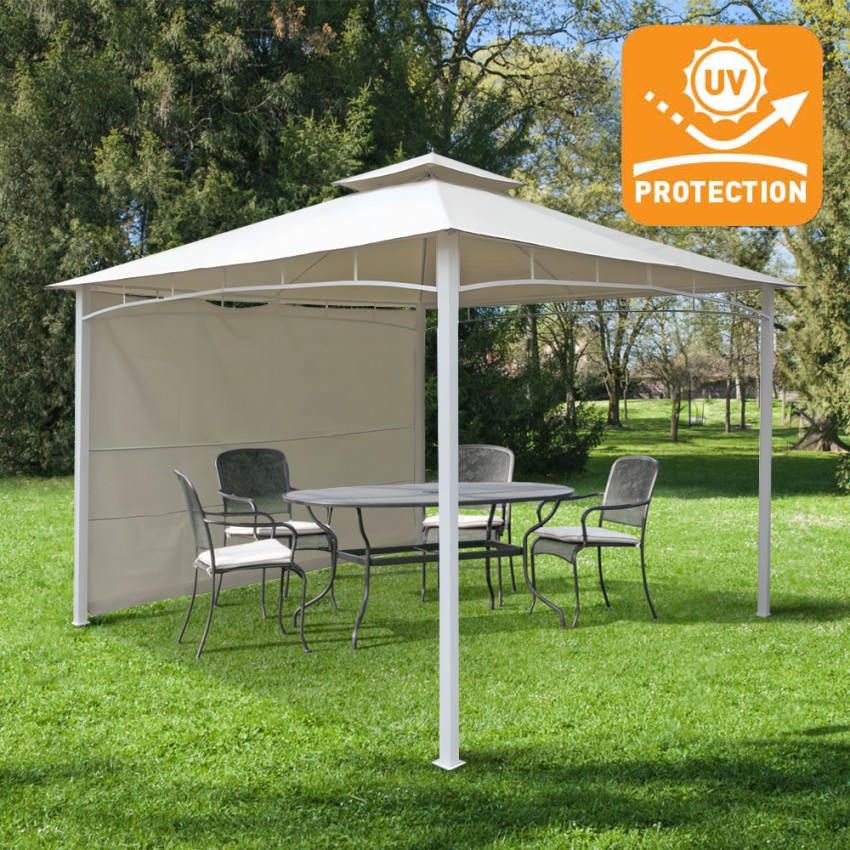 Gazebo 3,3x3,3 Meter Garten Bar Veranda Markt Pagode Antigua Uv
