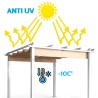 Pergola Garten Pavillon 3x3m aus Aluminium Firenze UV Moon Auswahl