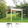 Pergola Garten Pavillon 3x3m aus Aluminium Firenze UV Moon Sales