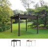 Pergola Garten Pavillon 3x3m aus Aluminium Firenze UV Moon Angebot