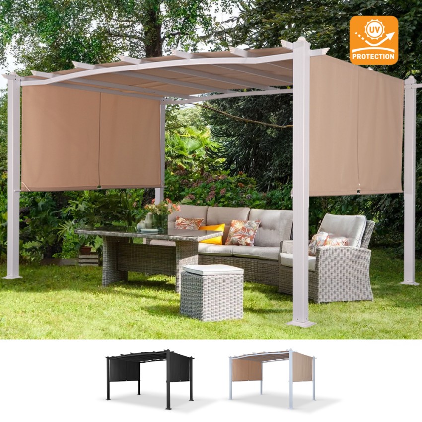 Aluminium rechteckig Gartenpavillon 3x4m Barbados Verkauf