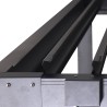 Bioklimatische Gartenpergola 3x4m manuell Aluminium Trinidad Maße
