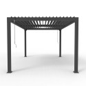 Bioklimatische Gartenpergola 3x4m manuell Aluminium Trinidad Auswahl