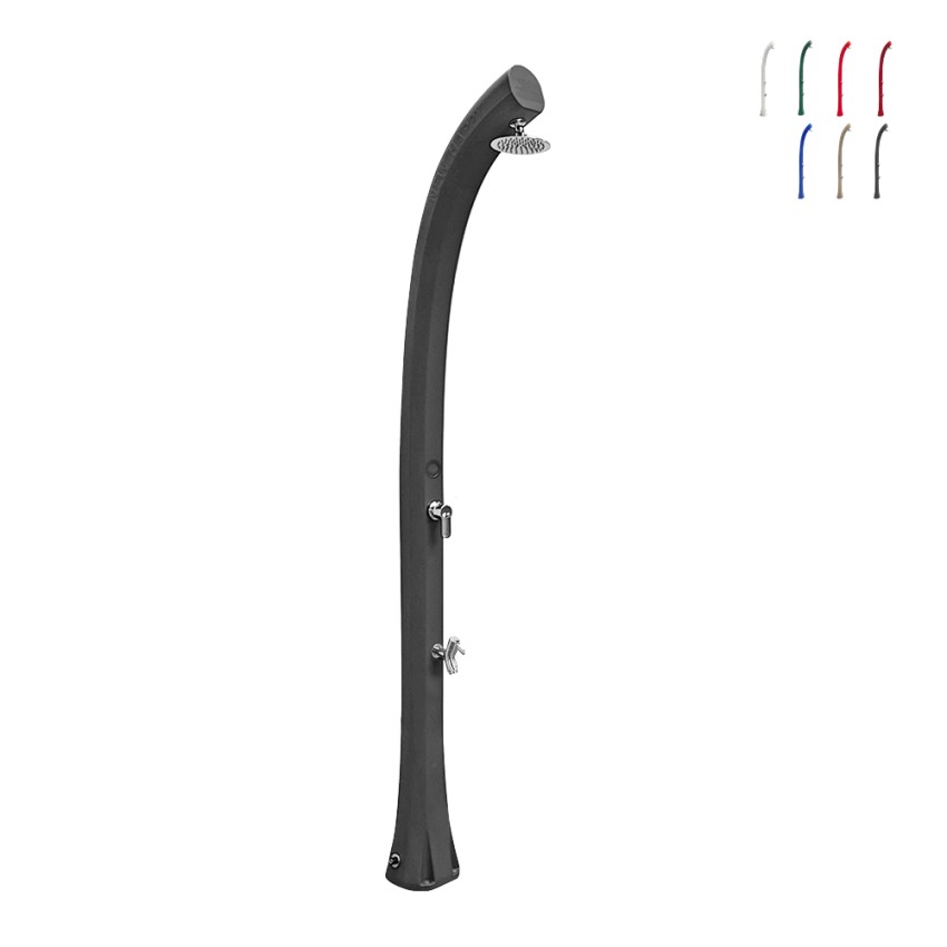 Solar Gartendusche 26 Liter Mischbatterie Duschkopf modern New Happy Solar Gartendusche 26 Liter Mischbatterie Duschkopf modern New Happy