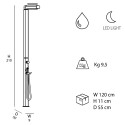 Moderne Gartendusche mit LED-Solarlampe Quick Kosten