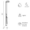 Moderne Gartendusche mit LED-Solarlampe Quick Kosten