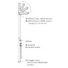 Moderne Gartendusche mit LED-Solarlampe Quick Kauf