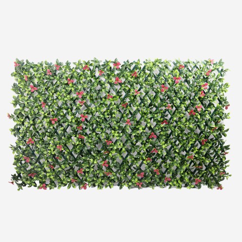 Künstliche Gartenhecke ausziehbares Spalier 200x100cm Pflanzen Salix Aktion