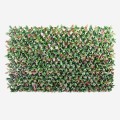 Künstliche Hecke 200x100cm Photinia Garten Spalier ausziehbar Ivoss Aktion