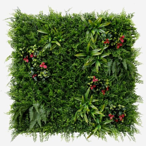 Künstliche Hecke 3D-Paneel 100x100cm realistische Pflanzen Cerrum Aktion