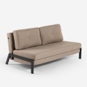 2-Sitzer Sofa Bett modernes Design Samt Stoff Wohnzimmer Bellamy Sales