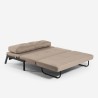 2-Sitzer Sofa Bett modernes Design Samt Stoff Wohnzimmer Bellamy Lagerbestand