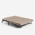 2-Sitzer Sofa Bett modernes Design Samt Stoff Wohnzimmer Bellamy Auswahl