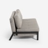 2-Sitzer Sofa Bett modernes Design aus Stoff Wohnzimmer Bellamy Maße