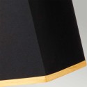Tischleuchte schwarzer Lampenschirm elegant aus weißem Marmor Atlas Rabatte