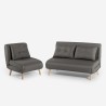 Skandinavisches 2-sitziges faltbares Stoffsofa Set Sienna Sales