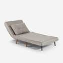 Skandinavisches 2-sitziges faltbares Stoffsofa Set Sienna Modell
