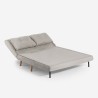 Skandinavisches 2-sitziges faltbares Stoffsofa Set Sienna 