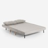 Skandinavisches 2-sitziges faltbares Stoffsofa Set Sienna 