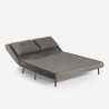 Skandinavisches 2-sitziges faltbares Stoffsofa Set Sienna 