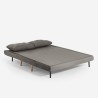 Skandinavisches 2-sitziges faltbares Stoffsofa Set Sienna 
