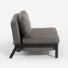 Faltbarer Sessel Schlafsofa 2-Sitzer aus Stoff Elysee 