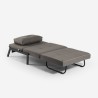 Faltbarer Sessel Schlafsofa 2-Sitzer aus Stoff Elysee 