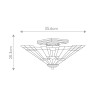 Deckenleuchte Tiffany klassische Lampe Lampenschirm 2 Lichter Inglenook Sales
