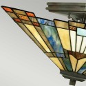 Deckenleuchte Tiffany klassische Lampe Lampenschirm 2 Lichter Inglenook Angebot