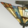 Deckenleuchte Tiffany klassische Lampe Lampenschirm 2 Lichter Inglenook Angebot