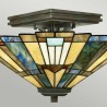 Deckenleuchte Tiffany klassische Lampe Lampenschirm 2 Lichter Inglenook Verkauf