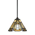 Tiffany Hängeleuchte mit farbigem Glasschirm Inglenook Aktion