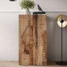 Mehrzweckschrank Wohnbüro 2 Türen 2 Regale 63x35x114cm Liara Lagerbestand