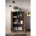 Mehrzweckschrank Wohnbüro 2 Türen 2 Regale 63x35x114cm Liara Eigenschaften