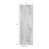 Büroschrank Modernes Wohnzimmer 2 Türen 3 Regale 63x35x184cm Monts 