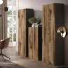 Büroschrank Modernes Wohnzimmer 2 Türen 3 Regale 63x35x184cm Monts Kosten