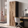Büroschrank Modernes Wohnzimmer 2 Türen 3 Regale 63x35x184cm Monts Sales