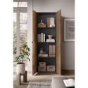 Büroschrank Modernes Wohnzimmer 2 Türen 3 Regale 63x35x184cm Monts Kauf